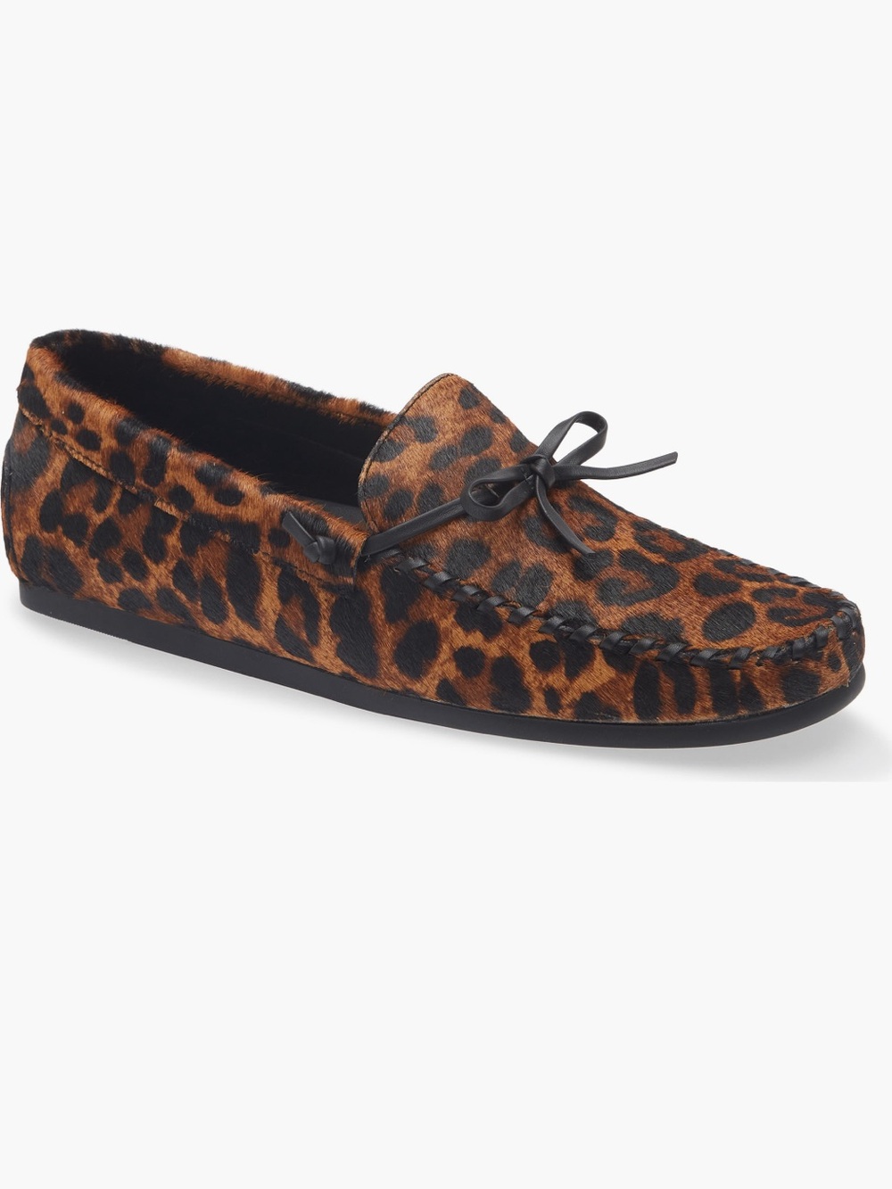 NIB MADEWELL Caramel Multi Leopard Calf Hair Driver Flat 8.5 M